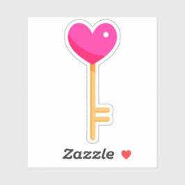 Pegatina de la clave cardiaca