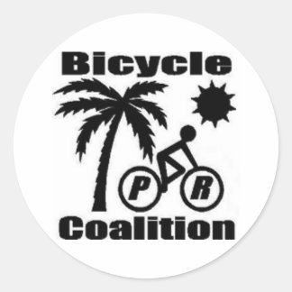 Pegatina de la coalición de ciclismo de Puerto Ric