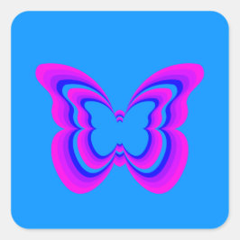 Pegatina de la colección de mariposa encantada