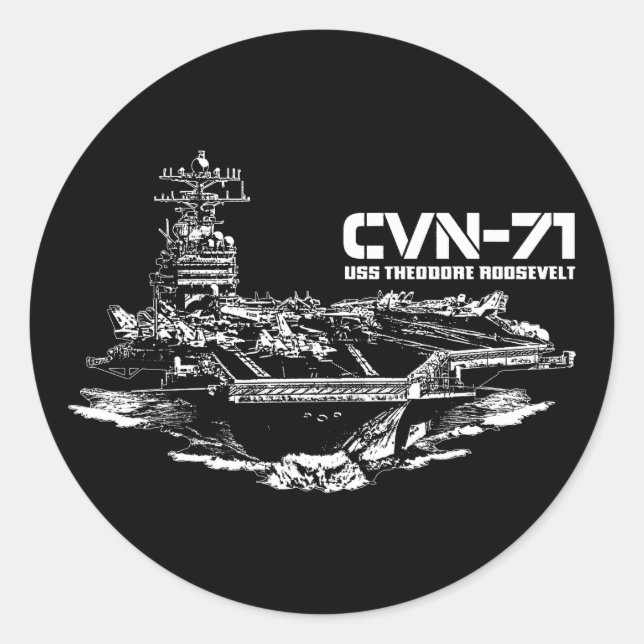 Pegatina de la compañía aérea Theodore Roosevelt (Anverso)