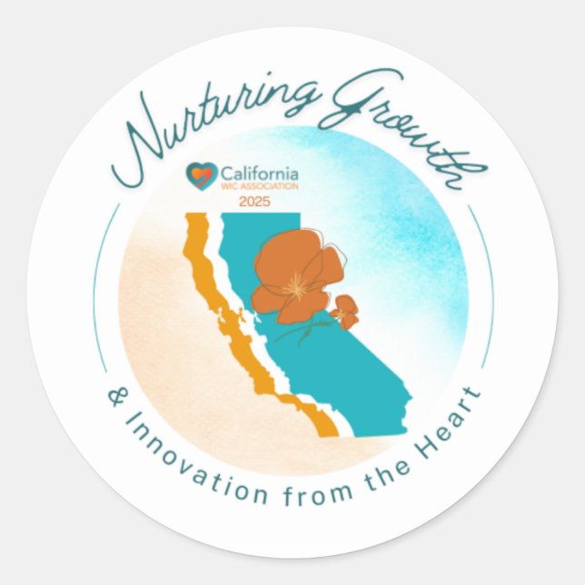 pegatina de la Conferencia Anual del CWA 2025 (Anverso)