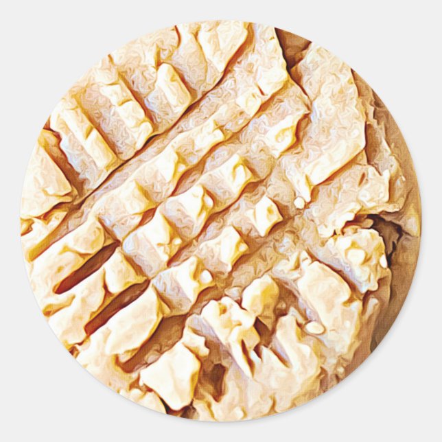 Pegatina de la cookie de mantequilla de maní (Anverso)