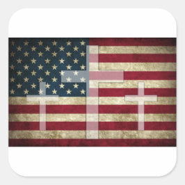 Pegatina de la Cruz Americana