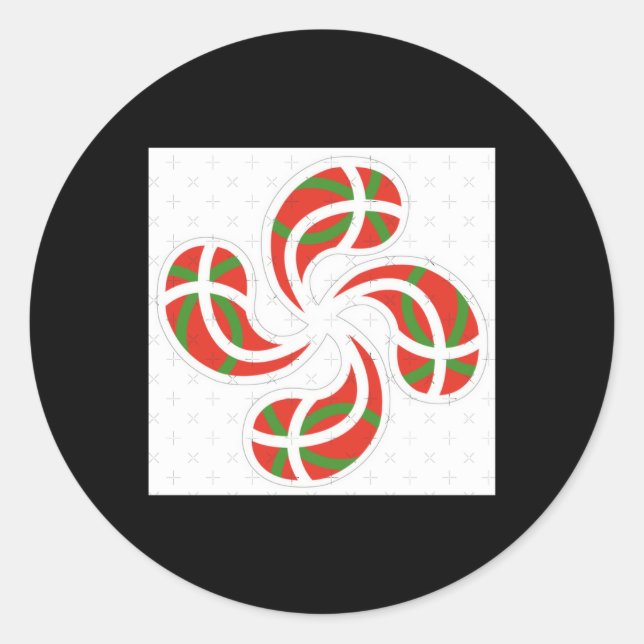 Pegatina de la Cruz vasca (Anverso)