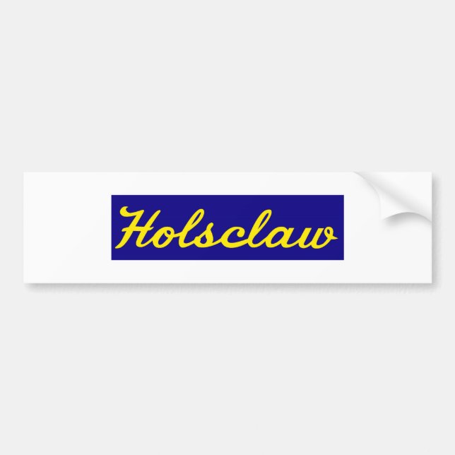 Pegatina de la defensa de Holsclaw (Frente)