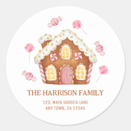 Pegatina de la dirección de Candy House de los Nav