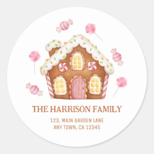 Pegatina de la dirección de Candy House de los Nav