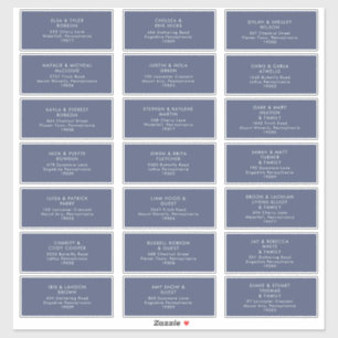 Pegatina de la dirección de invitado del Boda de l