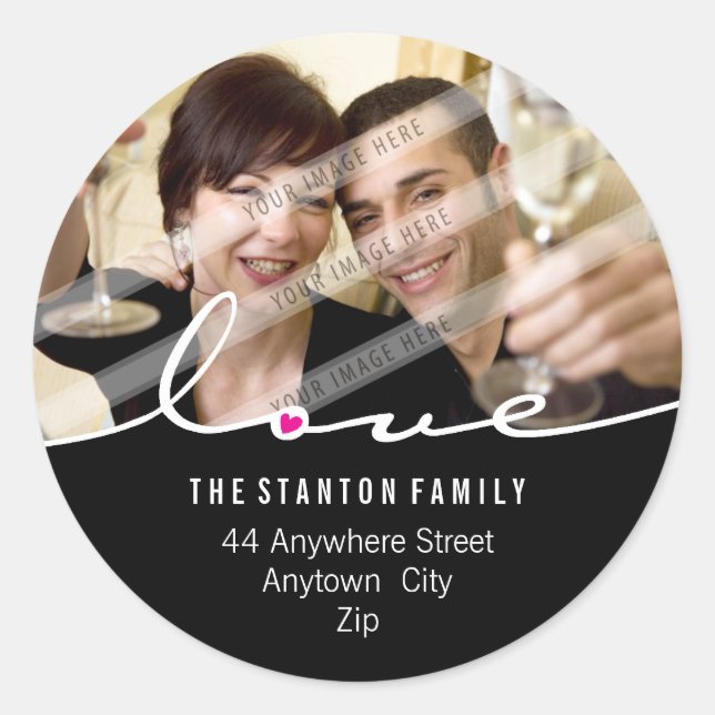 PEGATINA DE LA DIRECCIÓN DE LA FOTO : (Anverso)