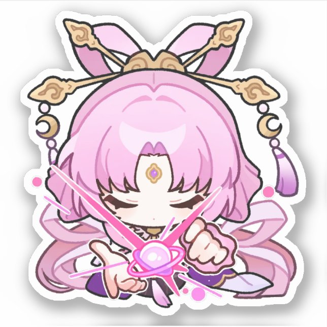 Pegatina de la Divinización Fu Xuan Star Rail Chib (Anverso)