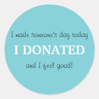 Pegatina de la donación