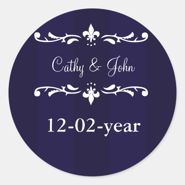 pegatina de la envolvente de la flota azul marino  (Anverso)