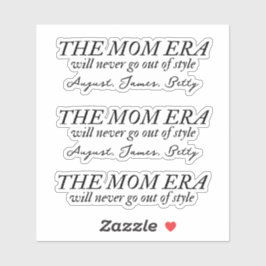 Pegatina de la era de la mamá con Personalizado de