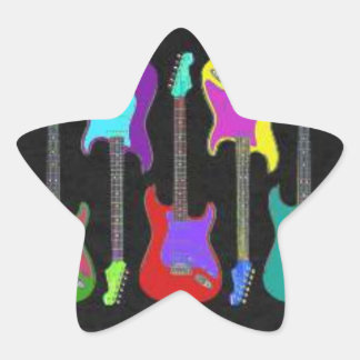 Pegatina de la estrella de los Guitars