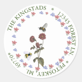 PEGATINA de la etiqueta de la dirección de las abe