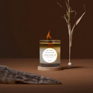 Pegatina de la etiqueta de la vela del olor del co