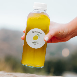 Pegatina de la etiqueta de limón para limonada o m