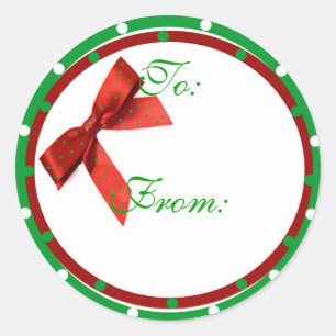 Pegatina de la etiqueta del regalo del navidad