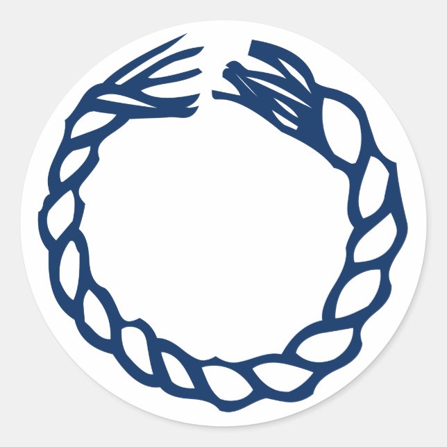 Pegatina de la etiqueta del tarro de especias azul (Anverso)