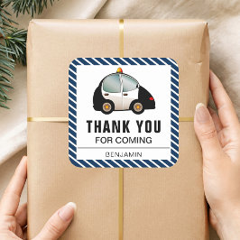 Pegatina de la fiesta de cumpleaños de la policía