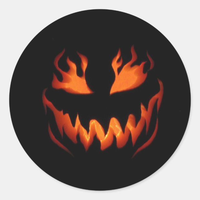 Pegatina de la fiesta de Halloween, Pegatina feliz (Anverso)