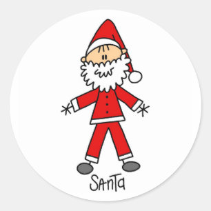 Pegatina de la Figura del Palo de Santa Claus