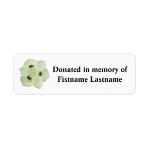 Pegatina de la flor de la donación del libro