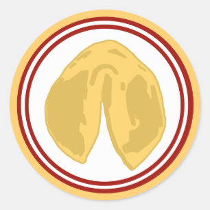 Pegatina de la galleta de la suerte