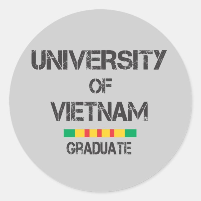 Pegatina de la graduación D 1 de Vietnam (Anverso)