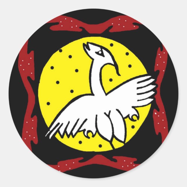 Pegatina de la grúa y la luna (Anverso)