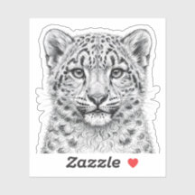 Pegatina de la guardería del cachorro de leopardo