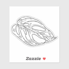 Pegatina de la hoja de Pothos