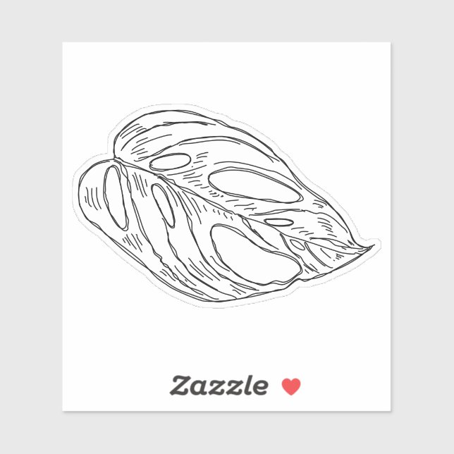 Pegatina de la hoja de Pothos (Hoja)