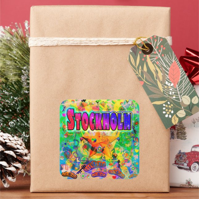 Pegatina de la hora de la época de Estocolmo (Vacaciones)