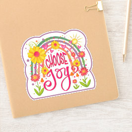 Pegatina de la ilusión arcoiris elige diversión