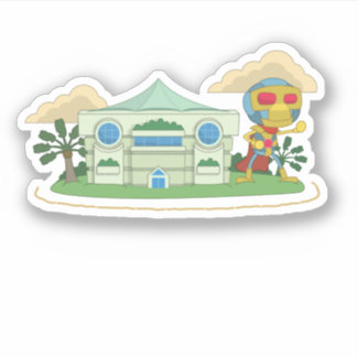 Pegatina de la isla Poptropica Poptropicon