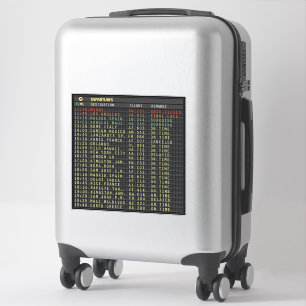 Pegatina ✈ de la junta de aeropuertos (personalizable)