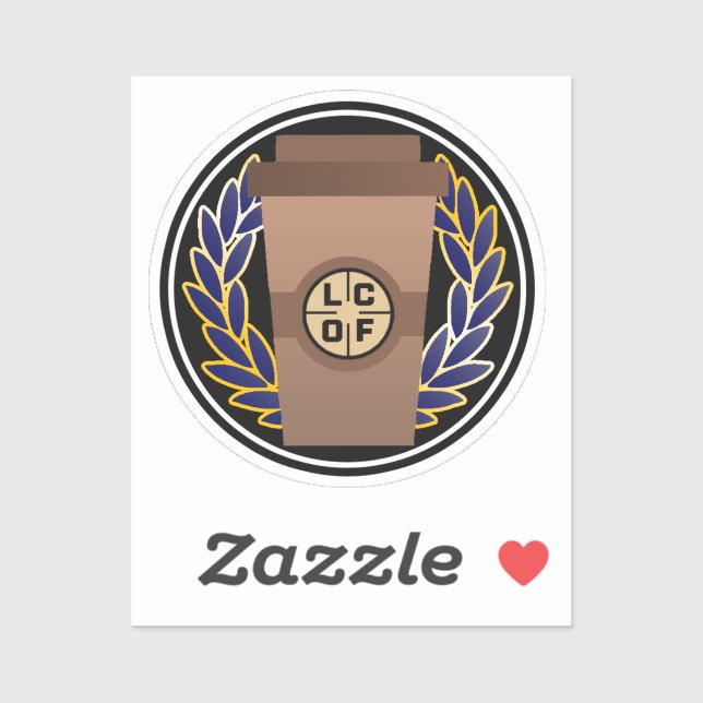 Pegatina de la Legión del Café Vinilo (Hoja)