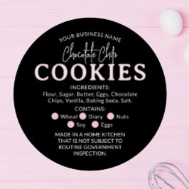 Pegatina de la ley de chocolate negro rosado