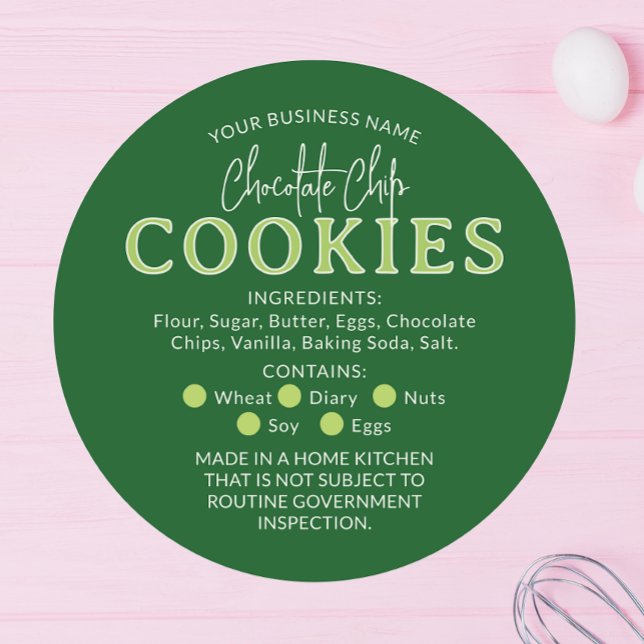Pegatina de la ley de chocolate verde de las cooki (Subido por el creador)