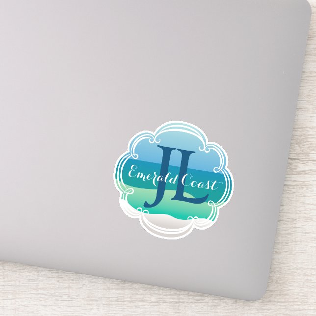 Pegatina de la Liga Junior de la Costa Esmeralda (Detalle)