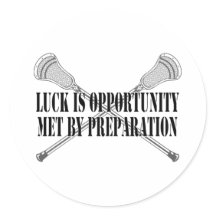 Pegatina de la Luck Motivation Lacrosse