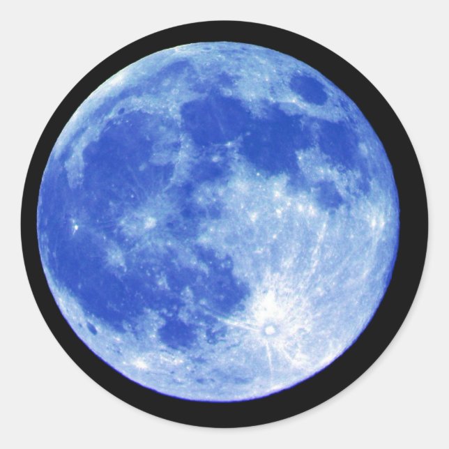 Pegatina de la luna azul (Anverso)