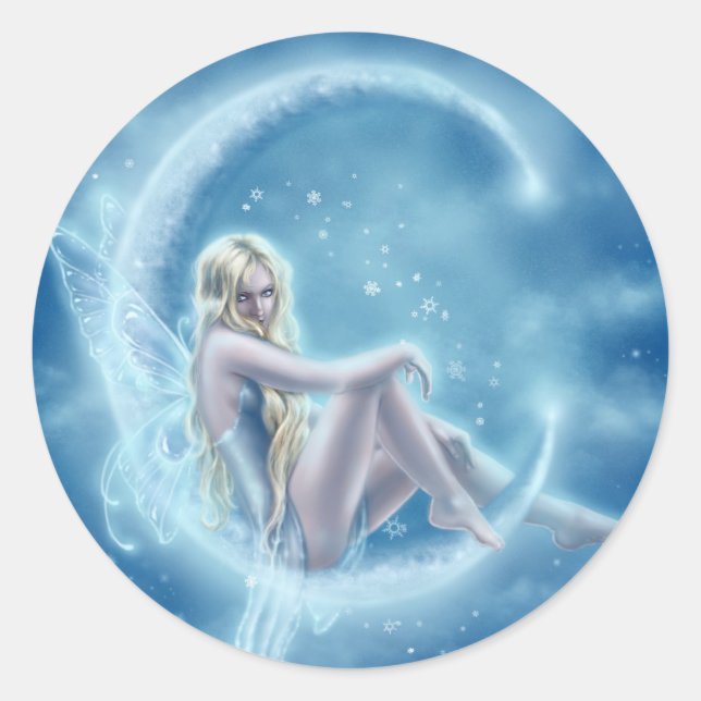 Pegatina de la luna del invierno (Anverso)