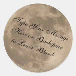 Pegatina de la Luna Pegatinas de la Luna Completa