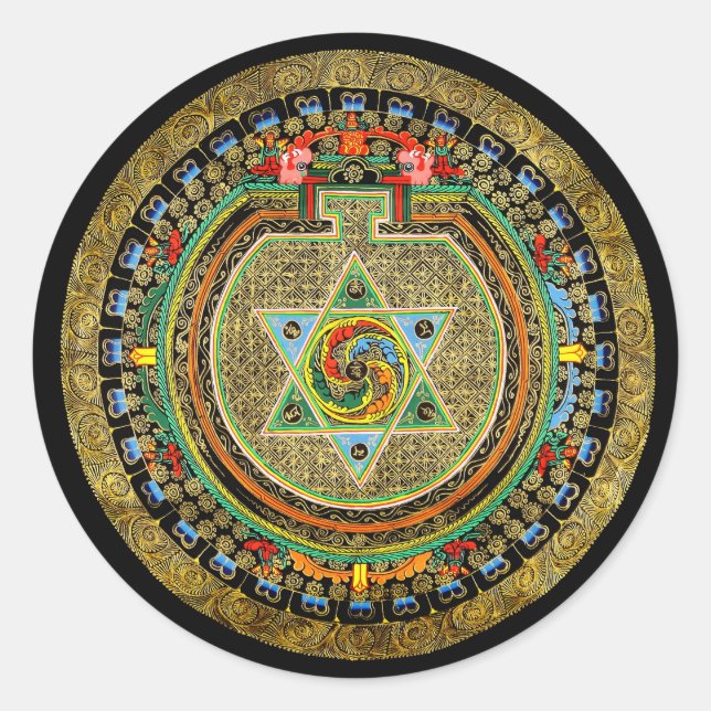 Pegatina de la mandala de Vajrayogini (Anverso)