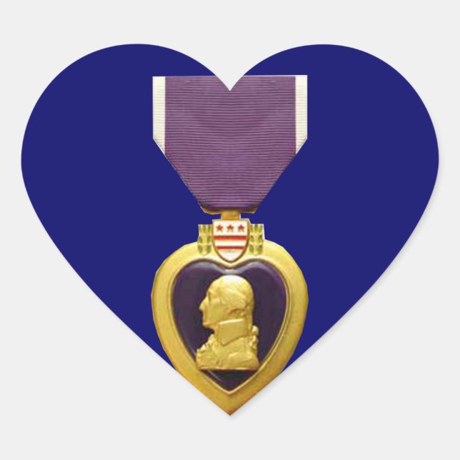 Pegatina de la Medalla Militar del Corazón Púrpura (Anverso)