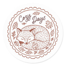 Pegatina de la naturaleza otoñal de las hojas de o