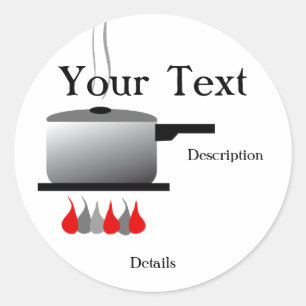 Pegatina de la olla de cocina del chef