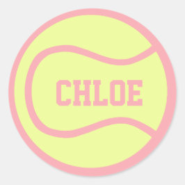 Pegatina de la pelota de tenis - ¡Personalizar!
